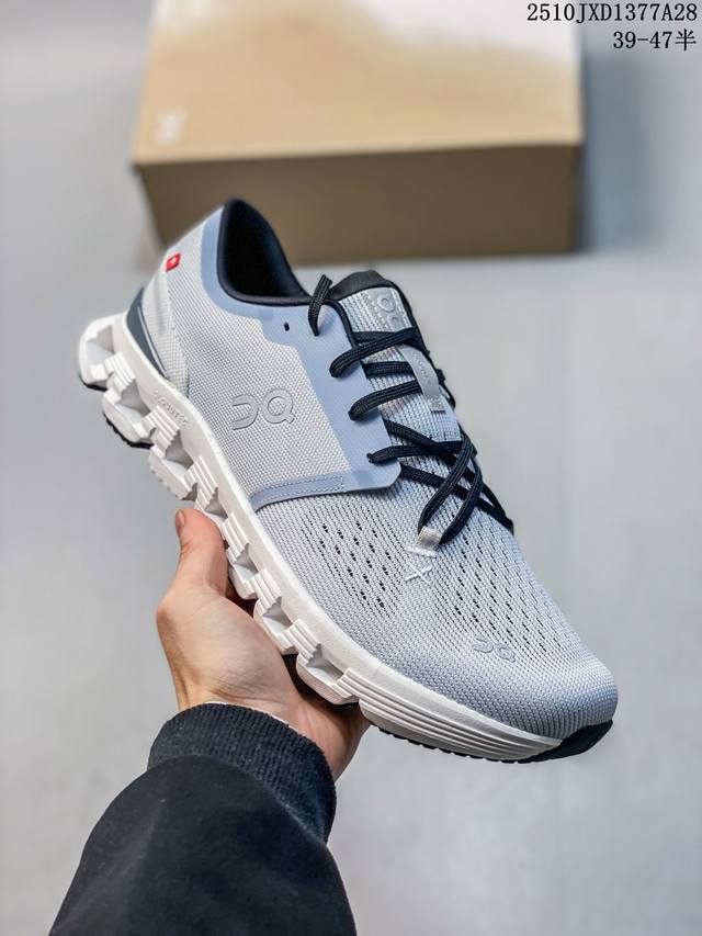 核心私 公司级On昂跑 Cloud X 4 户外街头机能风跑步鞋 Cloud Hi Edge户外机能融合街头潮流 越界开启全新都市探索 Cloudtec专利科技