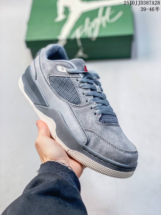 Jordan 乔丹 男女鞋真标半码制，升级原楦原纸版数据开发版型，采用翻毛皮组合荔枝纹牛剖革鞋面材质，缜密定位拉帮及注胶效果，中底Pu缓震组合防滑耐磨橡胶外底简