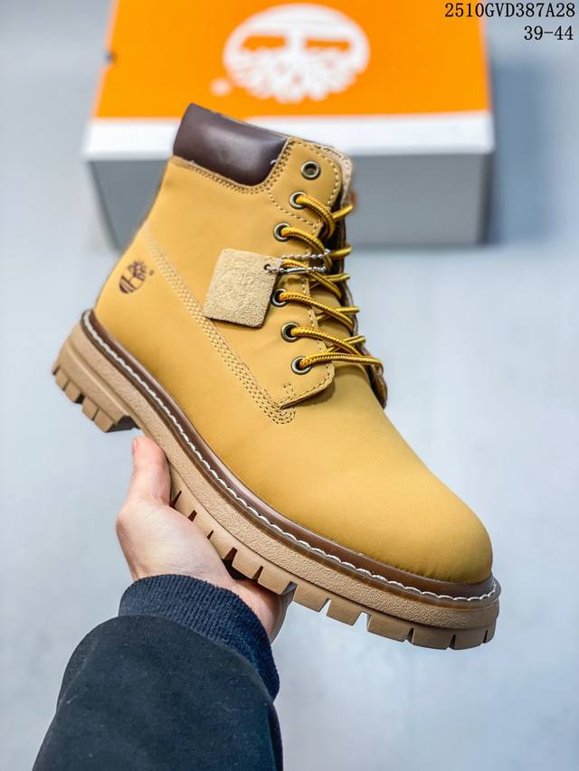 Timberland添柏岚 天伯伦秋冬新品 毛绒内里保暖锁热 秋冬必备户外休闲大黄靴系列 #广东大厂品质 原盒原包装 #时尚潮流搭配 面料采用意大利顶级磨砂细纹