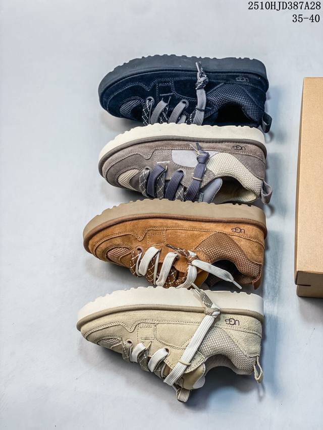 Ugg Lowmel Lo 4032 梅尔系列 栗色 顶级莞产版 经典秋冬羊皮毛一体雪地靴 隆丰A级澳洲进口羊皮毛一体 完全遵循Zp工艺流程 代工厂P原厂版师