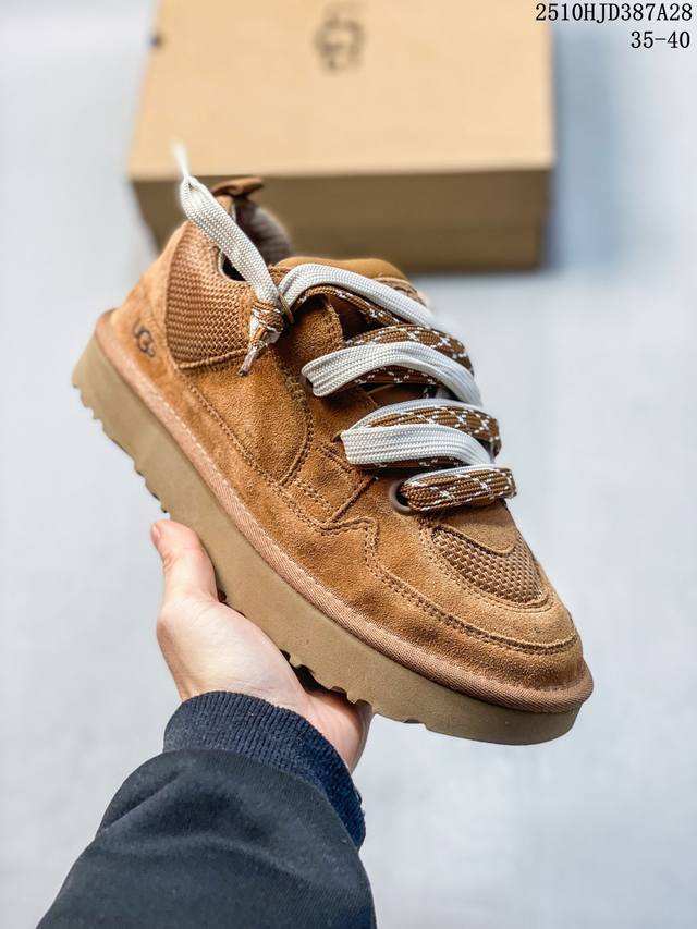 Ugg Lowmel Lo 4032 梅尔系列 栗色 顶级莞产版 经典秋冬羊皮毛一体雪地靴 隆丰A级澳洲进口羊皮毛一体 完全遵循Zp工艺流程 代工厂P原厂版师