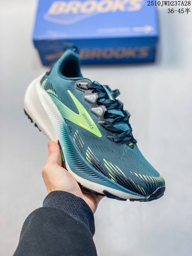 公司级Brooks布鲁克斯 Ghost Trail 网面时尚 网布耐磨透气 低帮 休闲跑步鞋 货号:1204341B628 尺码:36 36.5 37.5 38