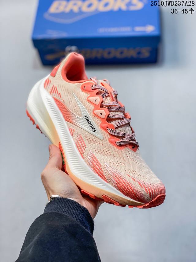 公司级Brooks布鲁克斯 Ghost Trail 网面时尚 网布耐磨透气 低帮 休闲跑步鞋 货号:1204341B628 尺码:36 36.5 37.5 38