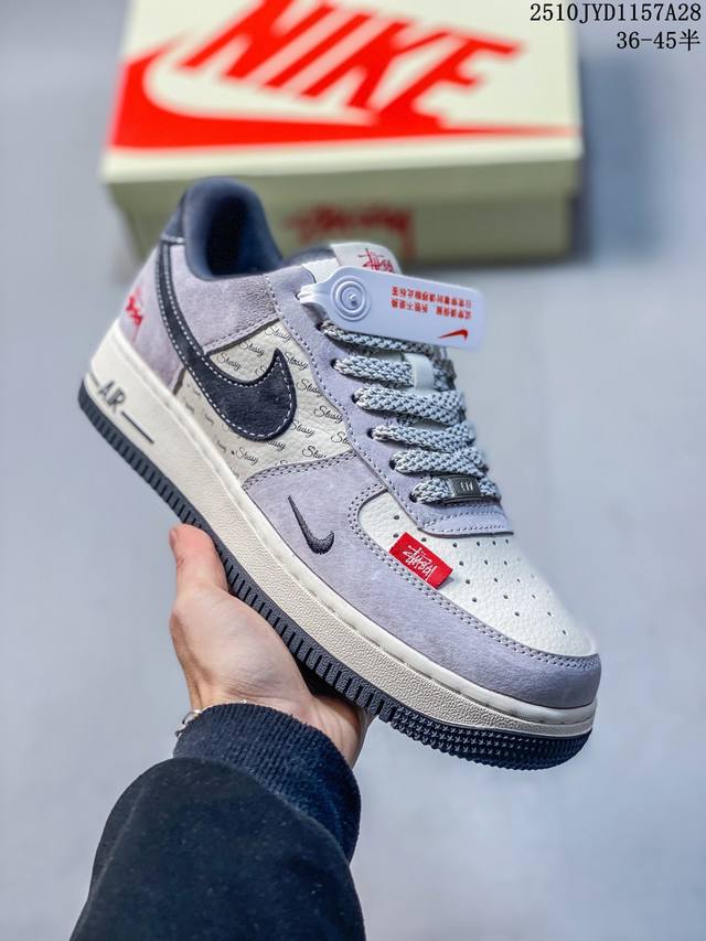 海外限量发售！公司级Nike Air Force 1 '07 Low “Bape联名 双拼老人头”空军一号 低帮 运动鞋 休闲鞋 折边针车 工艺难度大 原楦头原