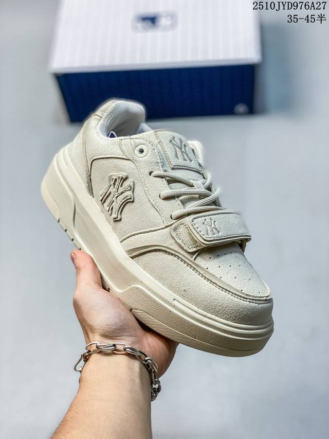 公司级Mlb Chunky Liner Pocket 潮流百搭 厚底增高休闲鞋 防滑耐磨 低帮 老爹鞋 货号:3Asxp20N 尺码:35.5 36 36.5