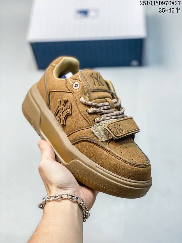 公司级Mlb Chunky Liner Pocket 潮流百搭 厚底增高休闲鞋 防滑耐磨 低帮 老爹鞋 货号:3Asxp20N 尺码:35.5 36 36.5