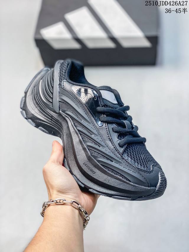 Ad Xlg Runner Deluxe Cny 轻机甲赛博复古休闲运动老爹鞋 公司级原楦纸板数据开发 铸造原味鞋型。耐磨防撕裂面料和Rpu后跟结构，皮革鞋面缀