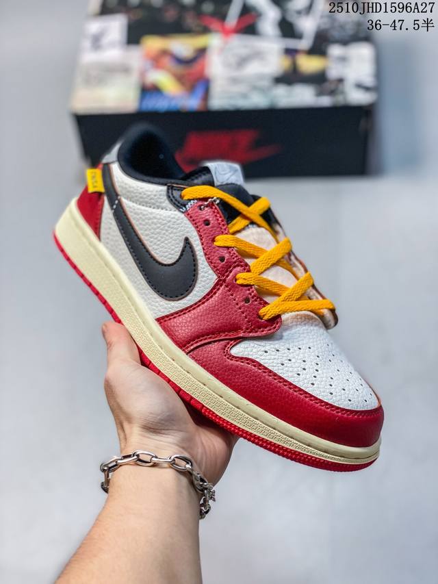 Fragment Design X Union X Jordan Air Jordan 1 Retro High Og Nrg 三方联名款 牛皮 舒适 防滑 高