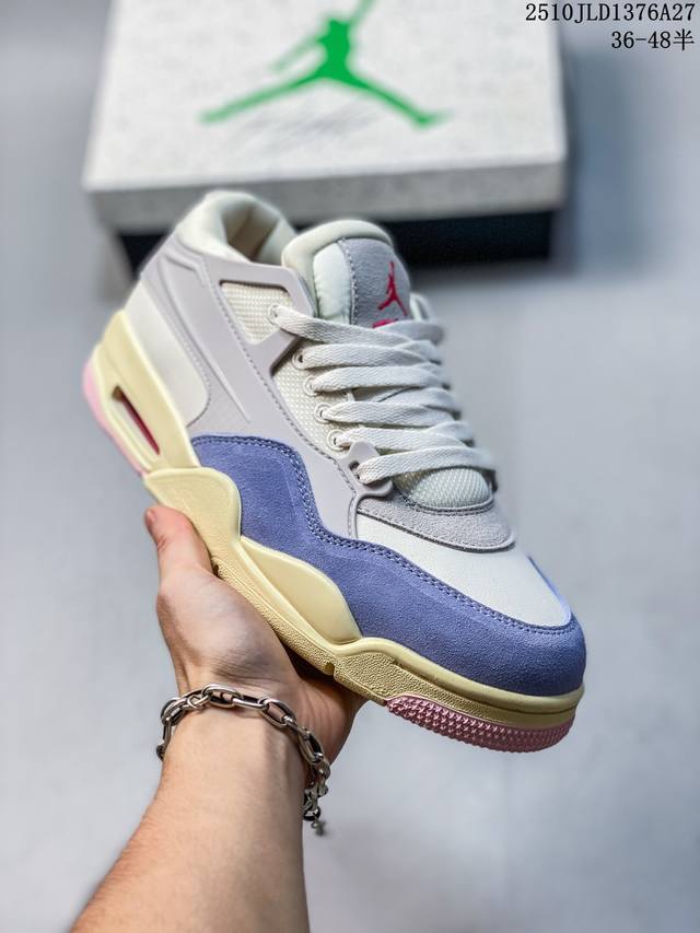 真标带半码！ 耐克 Nike Air Jordan 4 Retro Og Aj4 新款 低帮 迈克尔 乔丹Aj4代乔4 复古休闲运动文化篮球鞋。秉承轻量化的速度