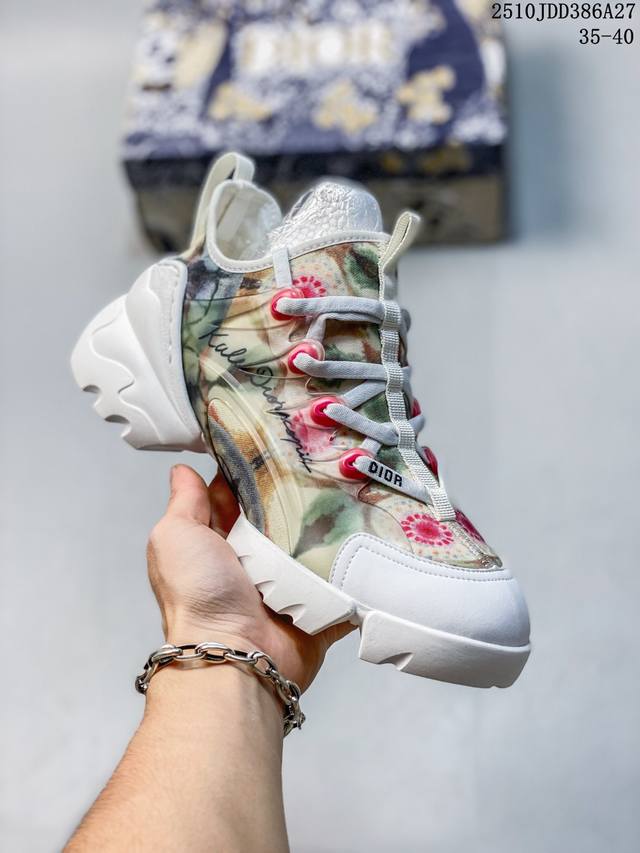 双十一福利特价 广东原装高端版本 迪奥系列 迪奥 Dior D-Connect 运动休闲 马蹄鞋 Dior 迪奥 经典老款19Ss巴黎时装周第一场分量十足的大秀