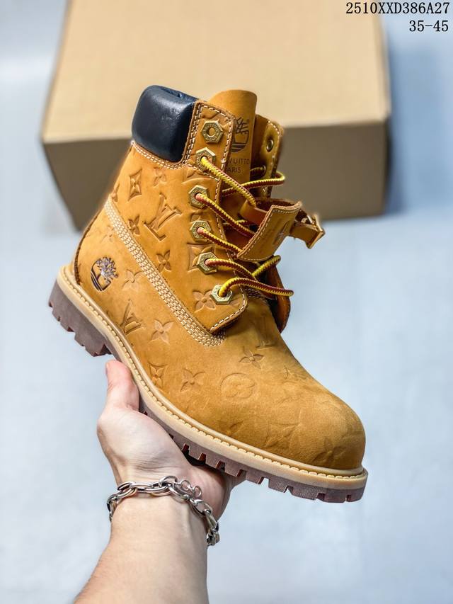 中山顶级纯原 原版一比一开发 市面天花板品质 无法被超越 大货出货 Lv X Timberland Lv联名添柏岚大黄靴 顶奢流量品牌与时代经典的结合之作 巴黎