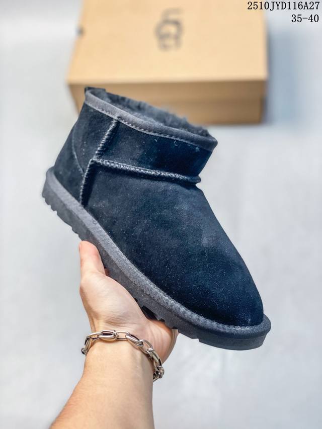 公司级Ugg 百搭单品 Ugg 秋冬羊皮毛一体雪地靴 全鞋采用Zp同厂 隆丰A级澳洲进口羊皮毛一体 品牌代工厂P生产线 完全遵循Zp工艺流程 代工厂P原厂版师
