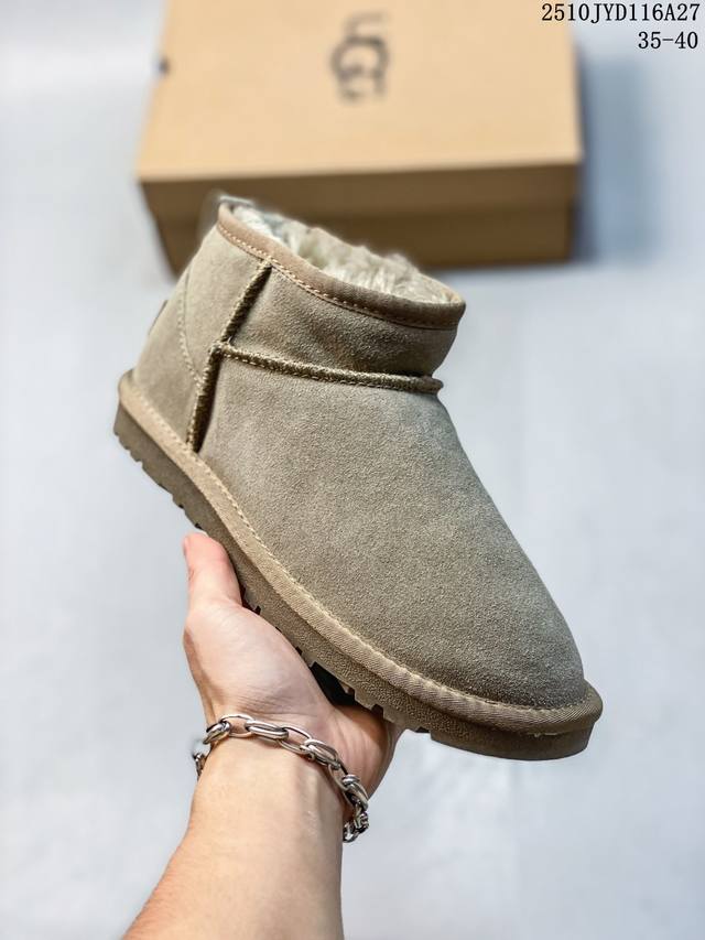 公司级Ugg 百搭单品 Ugg 秋冬羊皮毛一体雪地靴 全鞋采用Zp同厂 隆丰A级澳洲进口羊皮毛一体 品牌代工厂P生产线 完全遵循Zp工艺流程 代工厂P原厂版师