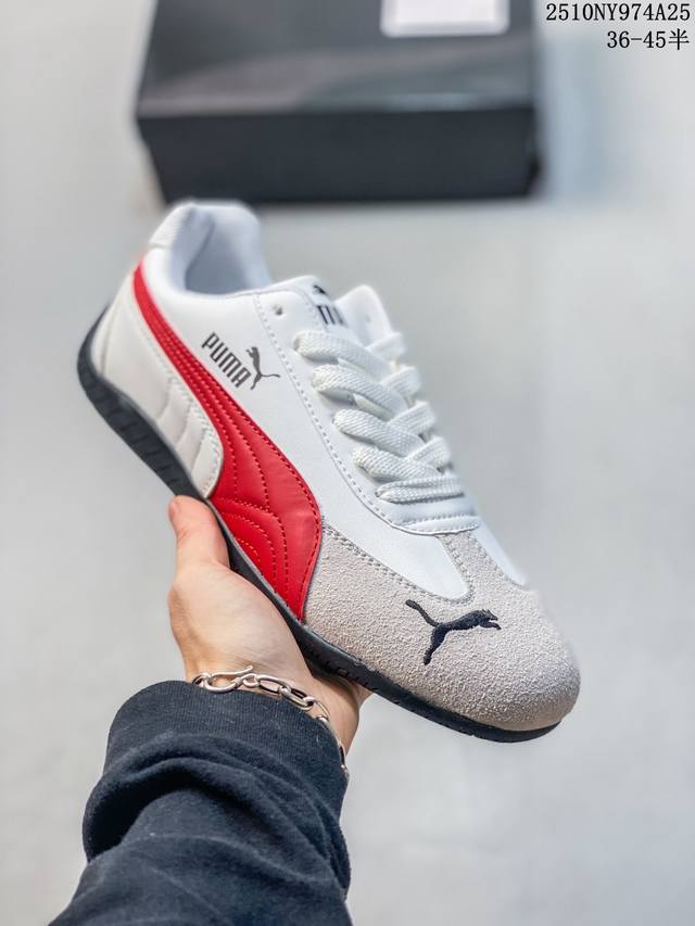 真标带半码 Puma Speedcat Og 彪马罗马阿莫尔系列百搭单品 复古运动休闲赛车跑鞋 以趣味十足又前卫复古的设计引领潮流将赛道精神融入街头时尚 开启前