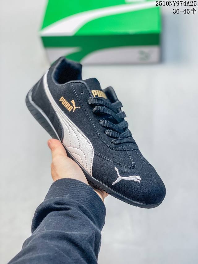 真标带半码 Puma Speedcat Og 彪马罗马阿莫尔系列百搭单品 复古运动休闲赛车跑鞋 以趣味十足又前卫复古的设计引领潮流将赛道精神融入街头时尚 开启前