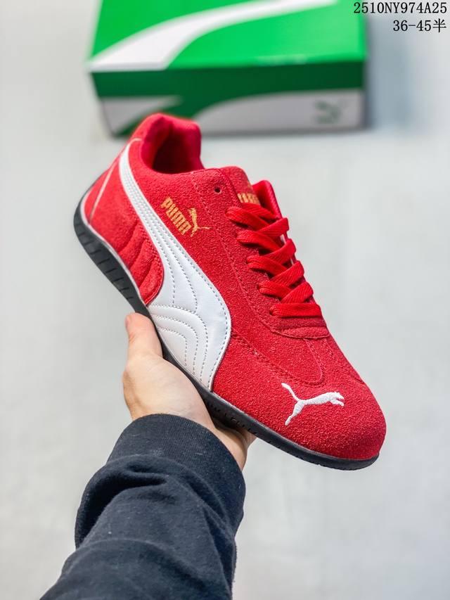 真标带半码 Puma Speedcat Og 彪马罗马阿莫尔系列百搭单品 复古运动休闲赛车跑鞋 以趣味十足又前卫复古的设计引领潮流将赛道精神融入街头时尚 开启前