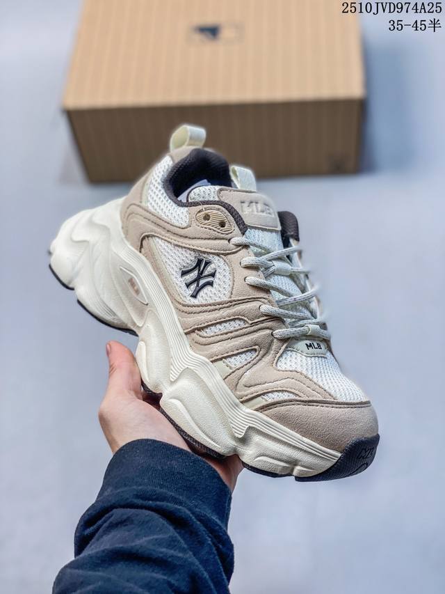 真标带半码 Mlb官方 虞书欣同款男女时尚舒适百搭通勤老爹鞋25秋冬新款Shcc1 尺码：如图 编码：10Jvd974A25