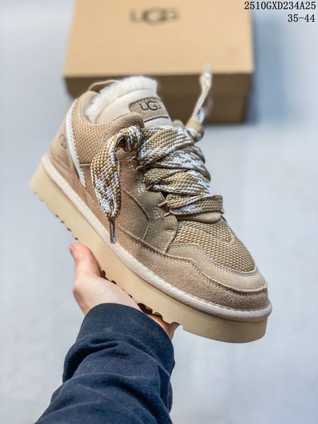 Ugg秋季男女士舒适平底圆头双色系带时尚低帮休闲鞋明星同款1144032 尺码：如图 编码：10Gxd234A25
