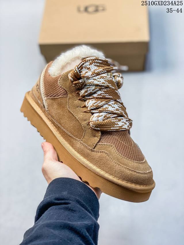 Ugg秋季男女士舒适平底圆头双色系带时尚低帮休闲鞋明星同款1144032 尺码：如图 编码：10Gxd234A25