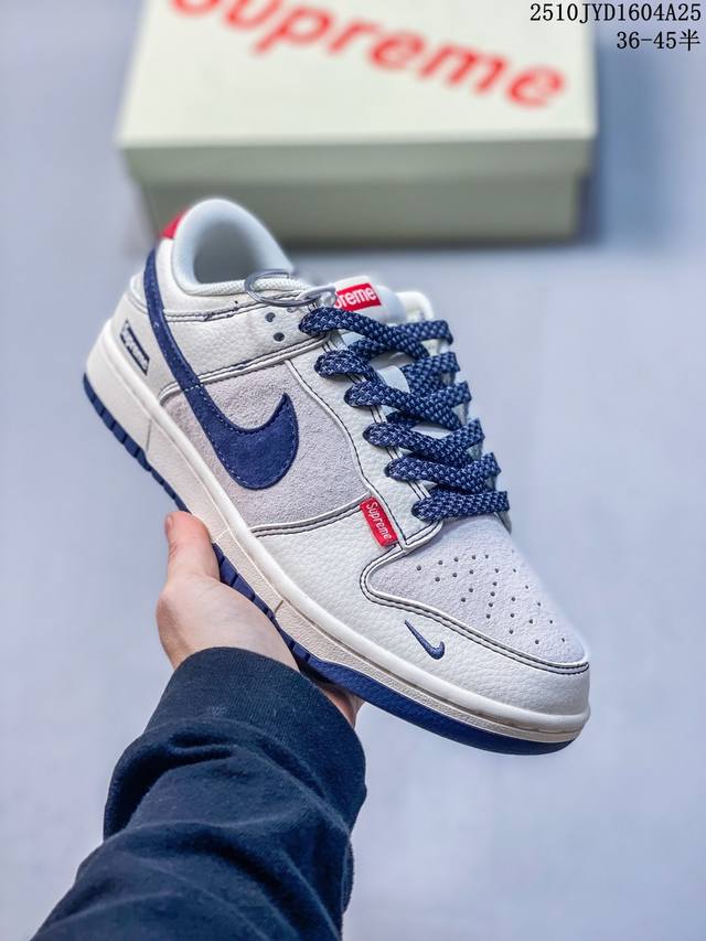 真标带半码 耐克Nike Sb Zoom Dunk Low 板鞋 系列经典百搭休闲运动板鞋加厚鞋舌的填充，使舒适性大大提升，同时也更方便穿脱中底部分则加入了脚感