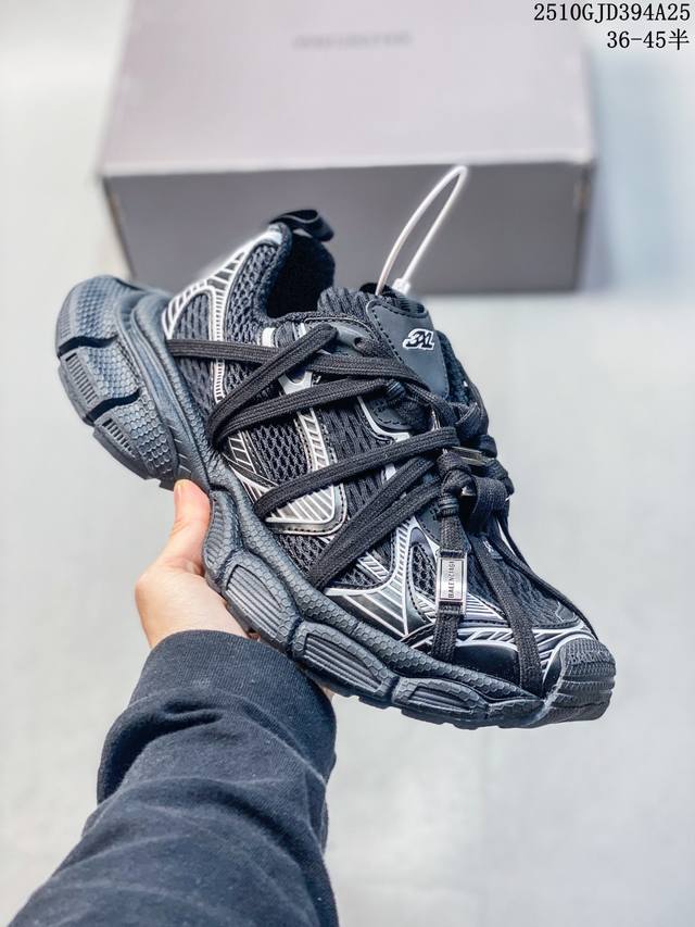 公司级Balenciaga 巴黎世家 Phantom Sneaker 复古老爹鞋 巴黎世家十代 官方全套配件鞋盒 鞋带 防尘纸配套齐全 货号:734734 W3