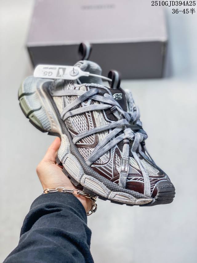 公司级Balenciaga 巴黎世家 Phantom Sneaker 复古老爹鞋 巴黎世家十代 官方全套配件鞋盒 鞋带 防尘纸配套齐全 货号:734734 W3