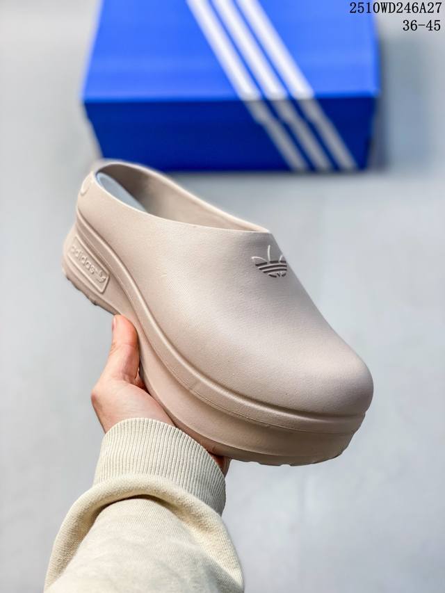 Adidas Originals Adifom Stan Smith Mule 潮流 厚底舒适 速干包头拖鞋 男女款 10Wd246A27
