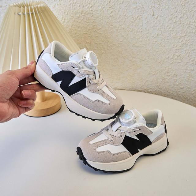 特价 可退换 Nb327旋转扣华夫阿甘童鞋 Newbalance最火爆的网红款327旋转扣阿甘风格儿童休闲复古风运动鞋跑鞋 纽巴伦欧洲站小蛮腰轻便走秀款厚底老爹