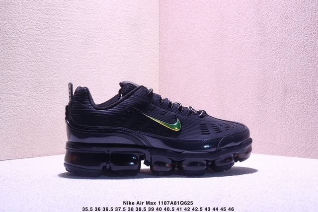 Nike 耐克 男鞋真标半码制，原楦原纸版开发，移膜漆皮革补强支撑鞋面，全掌气垫回弹大底两大气垫翘楚合体，耐克Nike Air Vapormax 360 Var