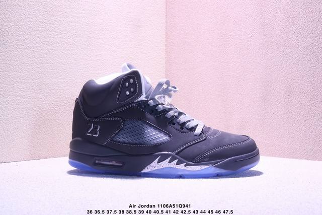 Jordan Air Jordan 5 “Wolf Grey”舒适 防滑耐磨 中帮 复古篮球鞋 男女同款 灰色 主货号Dd0587-002 尺码36-47 带半