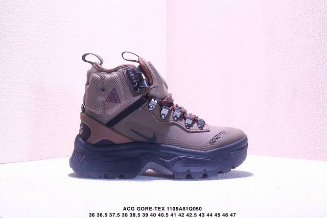 公司级Nike耐克Acg Gore-Tex男女户外耐磨运动鞋秋季透气徒步 这款鞋主打Gore-Tex科技，暴雨天等不良天气也能轻松应对，还配了Air Zoom气