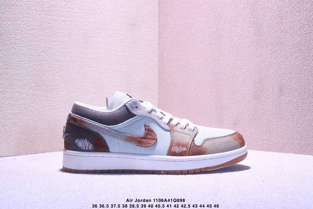 公司级Nike Air Jordan 1 Low Og 耐克 Aj1乔1低帮休闲板鞋 同步官方配色 升级原楦原档案数据开发纸版楦型 采用同源纳帕头层皮革鞋面材质