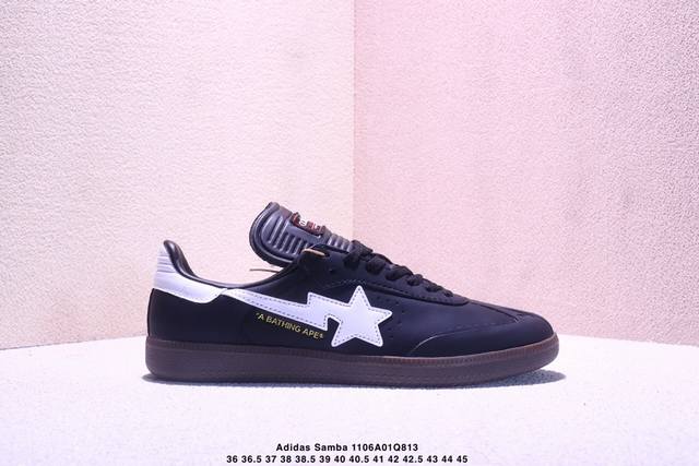 公司级Adidas Originals Samba Og 桑巴舞系列 阿迪达斯 三叶草 绅士德训足球风百搭低帮休闲运动板鞋 尺码:35.5 36 36.5 37