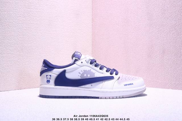 海外爆款限量发售！高端定制 Travis Scott X Fragment Design X Jordan Air Jordan 1 Low Og Sp “暴力