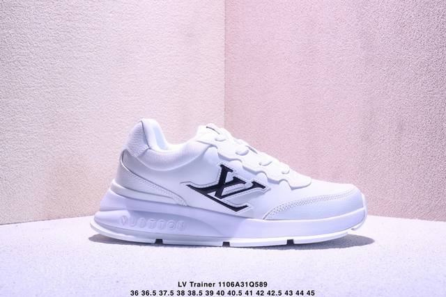 Lv-路易威登-经典走秀新款 全黑 原版1：1开发！！上脚非常舒适 奢侈用料，做工精细，中底印有欧洲制造英文字母 鞋面由意大利进口小牛皮拼接，侧边饰有品牌Log