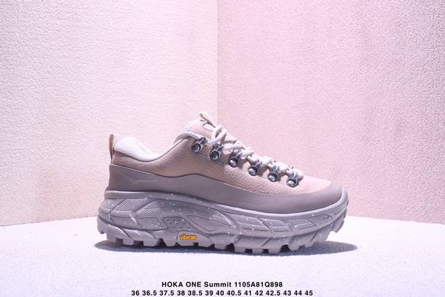 公司级Hoka One One Tor Summit 休闲美观 低帮跑步鞋 原装轻量化材料 Fresh Foam超轻量中底 全部用料过3C认证 滚动平衡科技减少