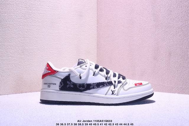 海外爆款限量发售！Travis Scott X Fragment Design X Jordan Air Jordan 1 Low Og Sp “Supreme