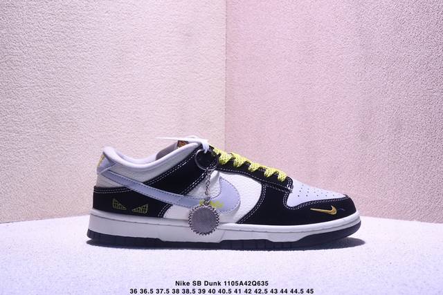 海外爆款限量发售！Nike Sb Dunk Low“芬迪联名 黑猫” 周年高端定制 低帮休闲板鞋 定制鞋盒 大厂纯原品质出货 超高清洁度 皮料切割干净无任何毛边