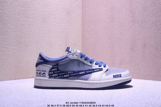 海外爆款限量发售！Travis Scott X Fragment Design X Jordan Air Jordan 1 Low Og Sp “Supreme