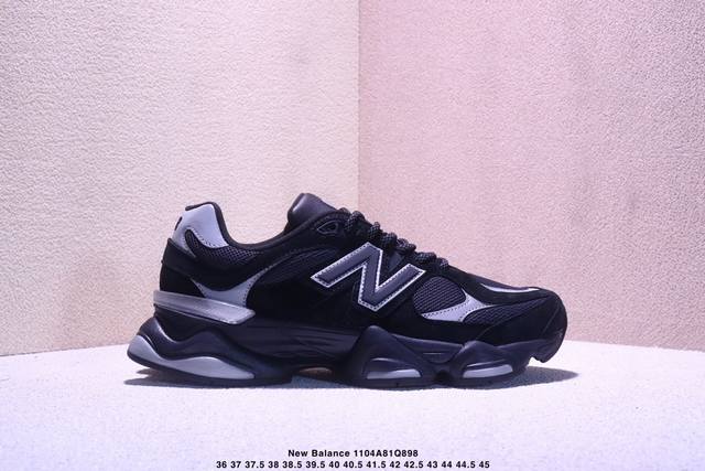 公司级New Balance 9060系列 新百伦 复古休闲运动慢跑鞋 鞋面大身由空间双格及磨砂鞋面拼接而生 采用大面积网眼以及麂皮材质覆盖鞋身 还原经典气质