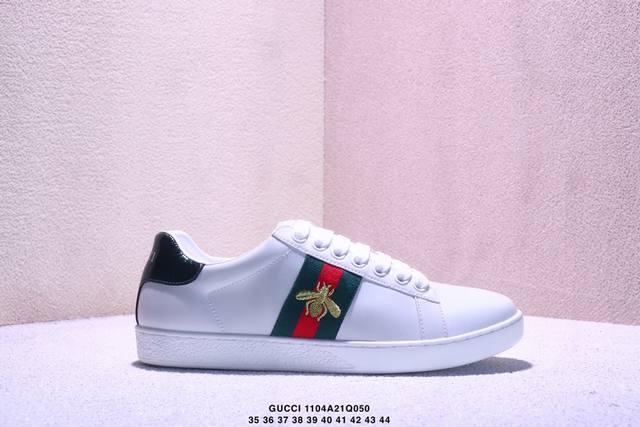 真标经典高奢古驰Gucci Ace Embroidered Low-Top拼色刺绣系列低帮潮流百搭休闲板鞋429466 尺码：35-44 Xm1104Q050