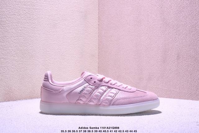 公司级Adidas Originals Samba Og 桑巴舞系列 阿迪达斯 三叶草 绅士德训足球风百搭低帮休闲运动板鞋 货号:Hq5158 尺码:35.5