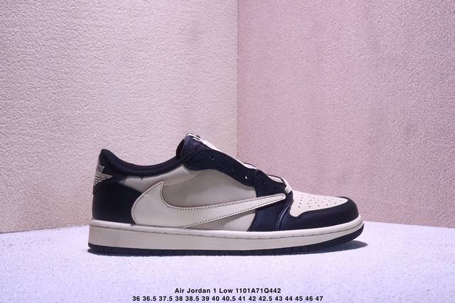 Travis Scott X Fragment Design X Jordan Air Jordan 1 Low 联名多方联名合作融合了Travis Scott