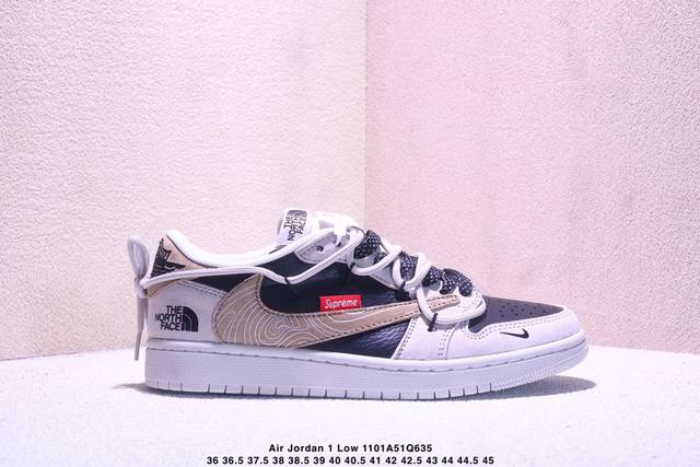 Travis Scott X Fragment Design X Jordan Air Jordan 1 Low Og Sp “Bape联名 克莱因蓝抽绳” 多
