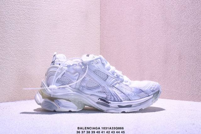 全部采用原档案原楦数据开发 1:1比例克重 原装欧索莱环保去臭环型鞋垫 市面最为正确东莞代工原底部又是熟悉的复古解构,高奢品牌-巴黎世家Balenciaga R