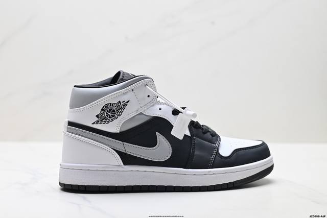 真标Air Jordan 1 Mid乔1中帮休闲板鞋 同步官方配色市场唯一独家头层皮打造 原鞋原档案开发 原厂皮料 原档冲孔鞋头 正确满胶鞋垫 四线拉帮 原厂织