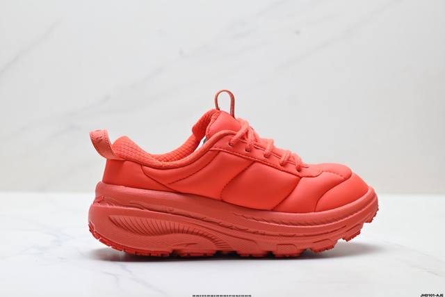 公司级Hoka Bondi B3Ls Marni 复古舒适防滑耐磨 低帮 山地户外跑步鞋 特别研发使用性能独特的几何形跑鞋中底 此种鞋底更厚 更高 回弹性也更好