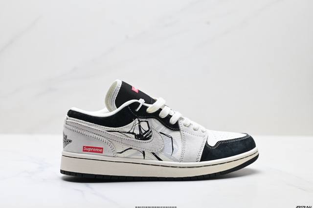 公司级Nike Air Jordan 1 Low Aj1乔1低帮休闲板鞋 同步官方配色 市场唯一独家头层皮打造 原鞋原档案开发 原厂皮料 原档冲孔鞋头 正确满胶