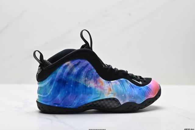 公司级Nike Air Foamposite pro 耐克 喷泡 中帮 复古篮球鞋 纯胶透明橡胶大底超强止滑 原楦纸板开发 鞋身流线型 原厂高强度抗扭定型后跟