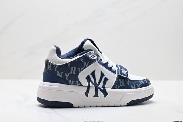 公司级Mlb Chunky Liner Mid人气单品学长鞋系列轻量增高厚底百搭中帮休闲运动板鞋 货号:3Asxcdn3N 尺码:35 36 36.5 37.5